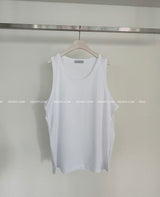 Deep U-neck Unisex Loose Fit Sleeveless