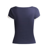 Rosalie Contrast Ribbon Top