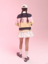  balloon skirt_white dot