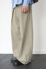 tailored wide slacks