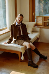 MILD CROP BLAZER / BROWN