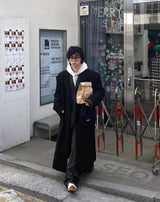 No.1052 wool20 オーバーシングルロングコート