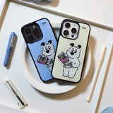 シリアルクリームエポキシバンパースマートフォンケース(Cream Color)