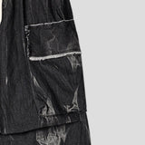 Terry Cargo Denim Pants
