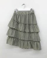 Rosa Asymmetrical Frill Skirt  (3color)