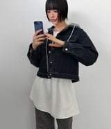 WAIST SHIRRING LONG BLOUSE