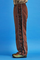 STRING NYLON PANTS / BROWN