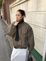 MA-1ハイネックパッデッドフィールドジャケット (2 Colors)