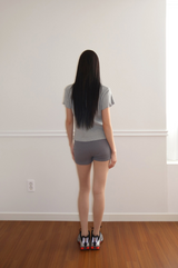 WAFFLE T-SHIRT - GRAY