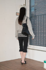 Button Line Hood Zip-Up (Melange)