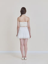 Scarf halter top (Cream)