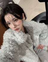 Feather Fluffy Fur Jacket