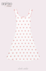 Keyring Love Heart Bustier Flare Dress