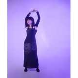 Purple rose Dress