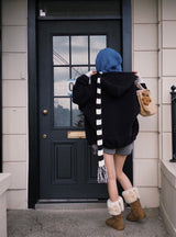 [BELLIDE MADE] Puppy, two-way bore fleece zip-up hoodie