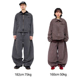ピグメントシームバルーンワイドパンツ