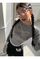 チェリーレイヤードシャーリング長袖Tシャツ