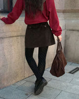 Work Corduroy Pocket Skort Pants