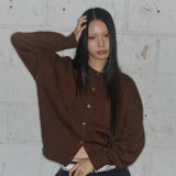 SWALE KNIT CARDIGAN (BROWN) F25ZA007