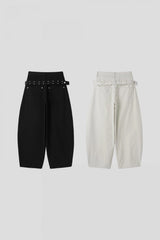 Kerry Backstud Belted Balloon Pants (2c)