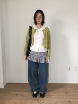 Plaid Layered Wrap Skirt (2color)