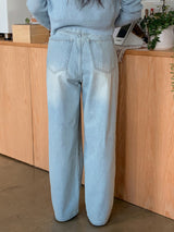 Soft Tee Wide Denim Baggy Pants (3color)