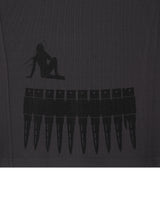 MAGAZINE LONG-SLEEVE TOP (BLACK)