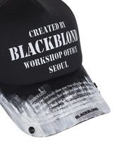 BBD Smoke Painted Workshop Trucker Mesh Cap (Black)