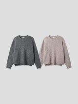 ウールボカシウォーマークロップニット 2color