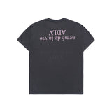 24FW UPSIDE DOWN BASIC LOGO SHORT SLEEVE T-SHIRT CHARCOAL