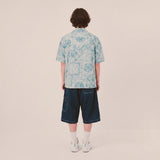 smoke paisley open collar shirt_blue
