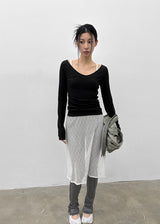 [MADE] Rutic V-neck Long-sleeved T-shirt