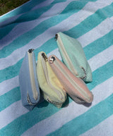 Terry flat pouch - lemon , M size