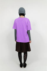YWD ロゴTシャツ_パープル