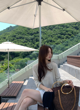 Rear Cooling Linen Round Knit / 4 colors