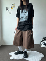 Jien Side Snap Cotton Bermuda Shorts 5color