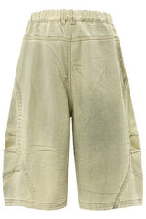 Inside-Out Dirty Denim Shorts