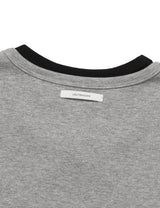 レイヤードフリルカーディガンTシャツ(グレー)