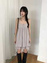 Eve Shirring Mini Dress (3 colors)