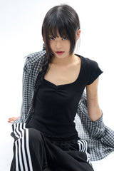 フェーブルスリムリブドTシャツ