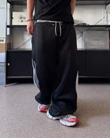 Sagging wide track pants