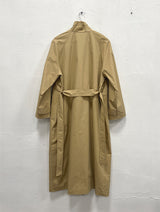 HIGH NECK MAXI TRENCH COAT (3C)