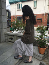 レースオーバーサイズTシャツ