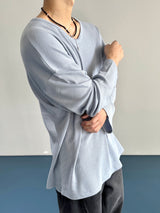 Module ベーシックワッフル Uniqlo ロングスリーブ 4C