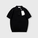 ASCLO ヒドゥンボタン マッスル ショートスリーブニット (4color)