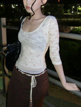 Vintage Rosy Lace T