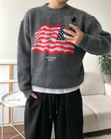 フラッグブラッシュウールニット