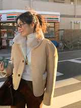 [MADE] [Wool Napping] Winter Warm ロングブーツカットスラックス