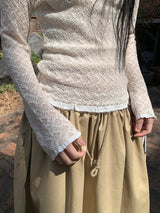 LACE KNIT LONG SLEEVE (2C)