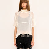 Turtle Neck Top - Ivory